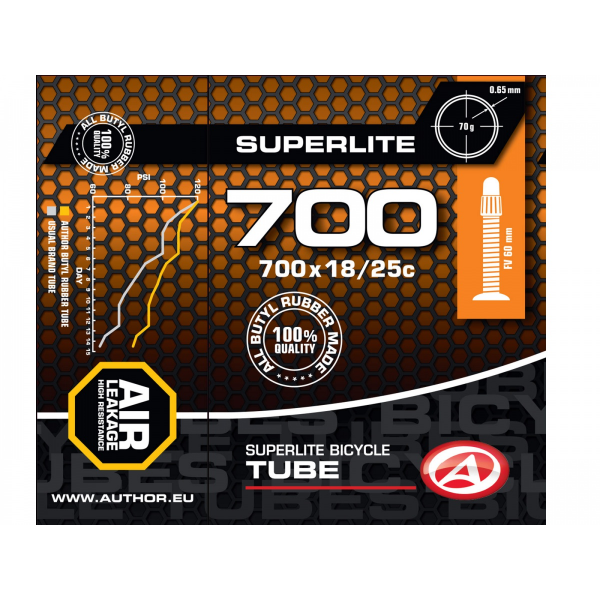 AUTHOR Duše AT-ROAD-700C SuperLite FV60 700x18/25C (černá)