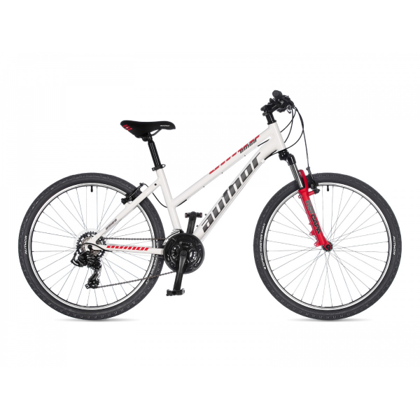 AUTHOR Unica 26 2021-22 16" bílá/červená/stříbrná dámské MTB 26"kolo