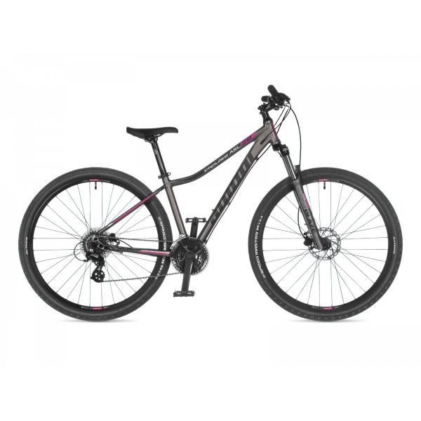 AUTHOR Impulse 29 ASL 2021-22 16" stříbrná-matná/růžová dámské MTB 29"kolo