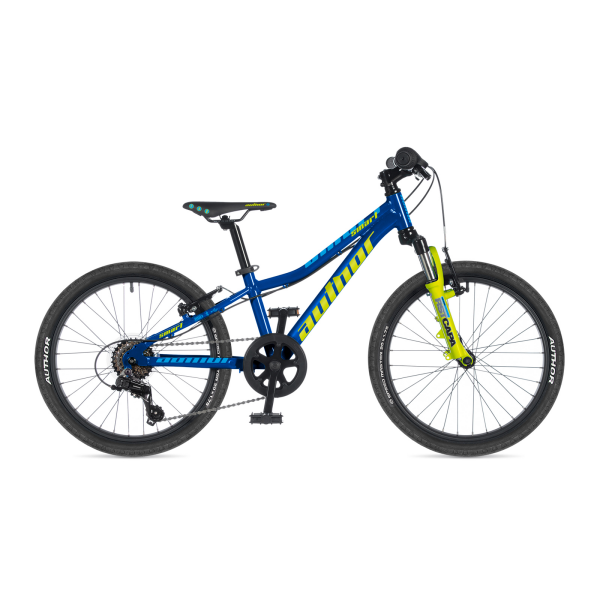 AUTHOR Smart 20 2023-24 10" modrá/limeta dětské 20"kolo