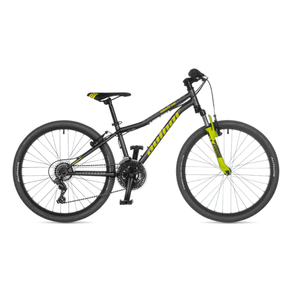 AUTHOR Matrix 24 2023-24 12,5" šedá-matná/limeta dětské 24"kolo