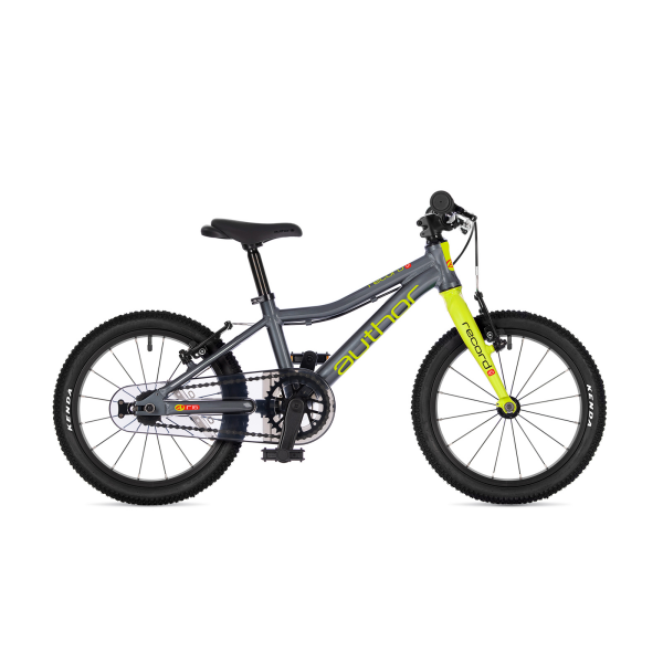 AUTHOR Record 16 2026 9" šedá/limeta/červená dětské 16"kolo