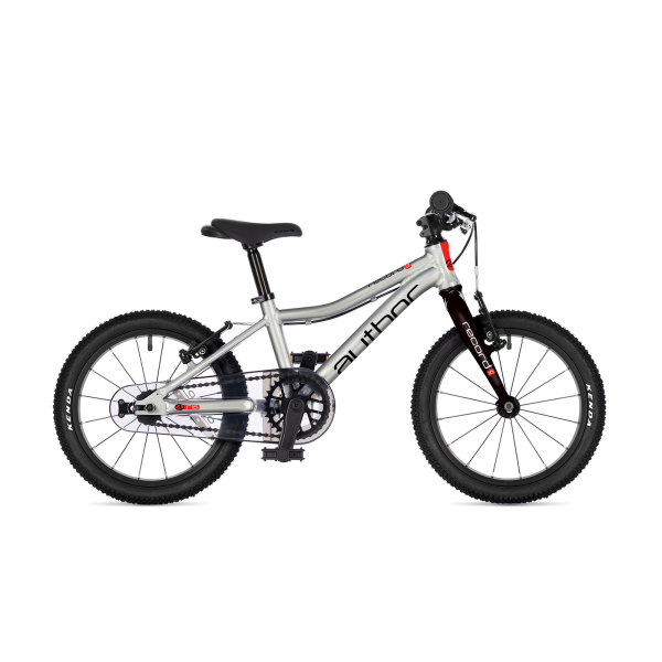 AUTHOR Record 16 2026 9" stříbrná/černá/červená dětské 16"kolo