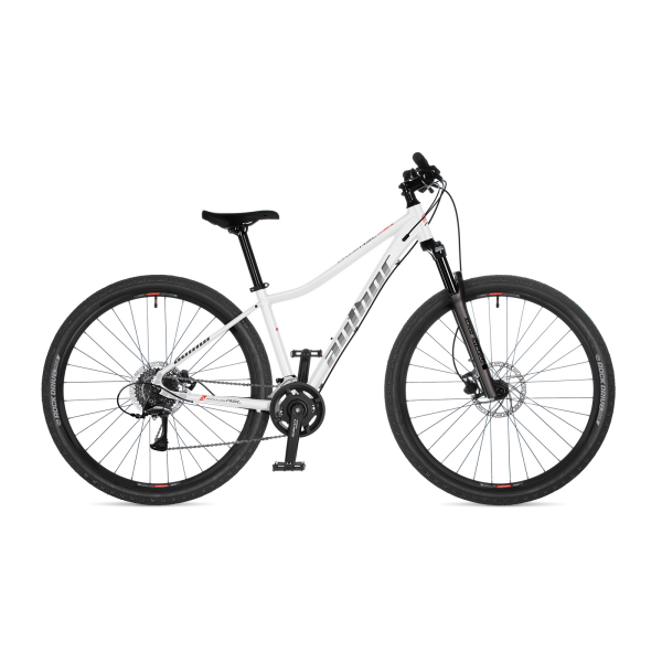 AUTHOR Impulse ASL 2026 16" bílá/stříbrná/červená dámské MTB 29"kolo