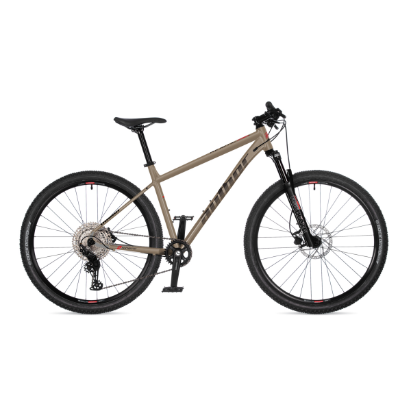 AUTHOR Kinetic 2026 17" titanium-matná/černá/červená MTB 29"kolo