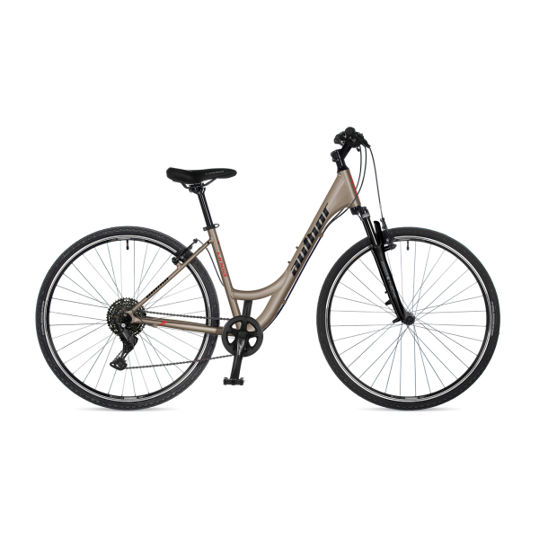 AUTHOR Linea 2026 17" titan-matná/černá/červená dámské krosové kolo