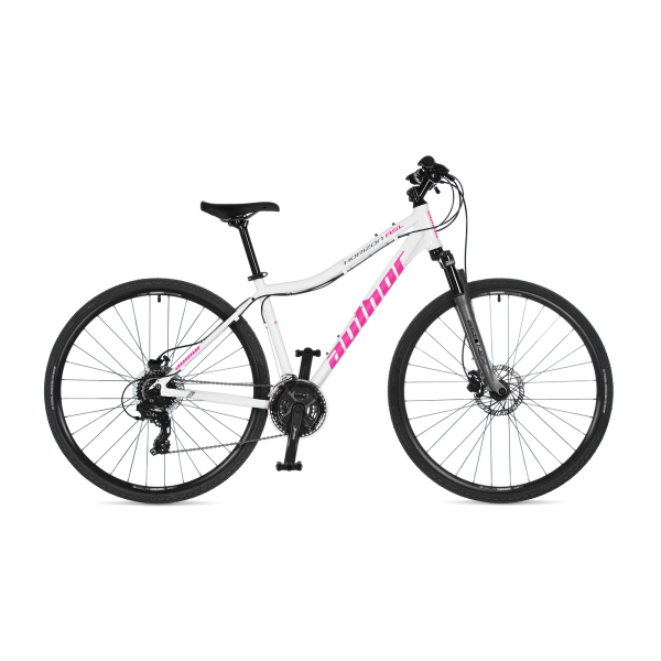 AUTHOR Horizon ASL 2026 17" bílá/stříbrná/růžová dámské krosové ASL kolo