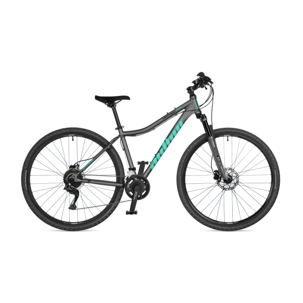 AUTHOR Vertigo ASL 2026 17" stříbrná/zelená dámské krosové ASL kolo