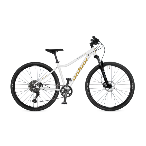 AUTHOR Mission ASL 2026 15" bílá/černá/zlatá dámské krosové ASL kolo