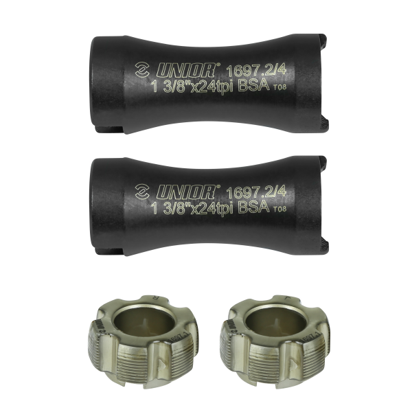 adaptér a závitníky UNIOR střed. složení BSA