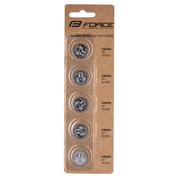 baterie FORCE mincové CR1632 / 3V 1 x 5 ks