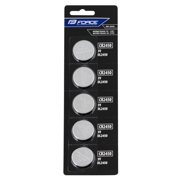 baterie FORCE mincové CR2450 / 3V 1 x 5 ks