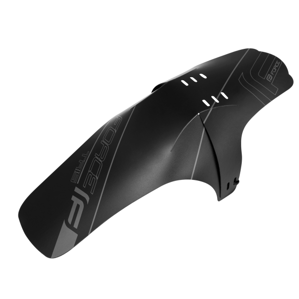 blatník FORCE TRIS na přední vidlici, plast, černý