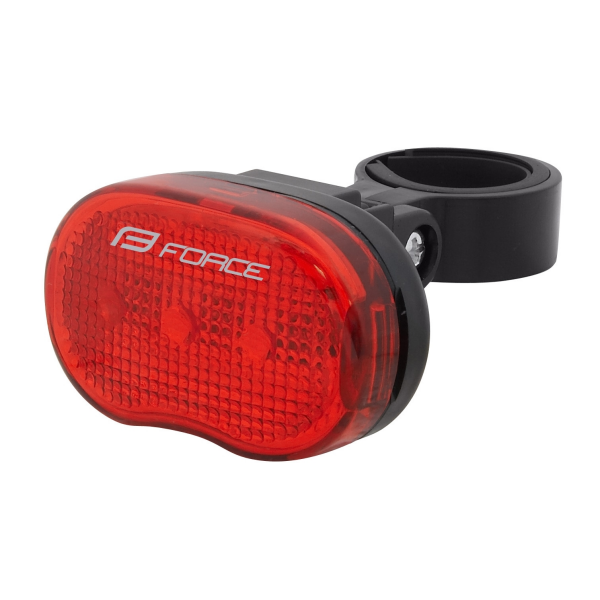 blikačka zadní FORCE TRI  3LM 3 LED+ baterie