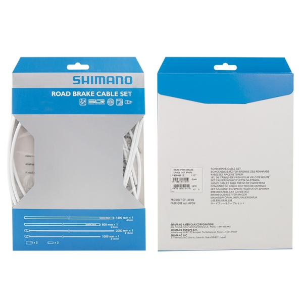 bowdeny+lanka brzdový set SH DA7900 silniční, bílý
