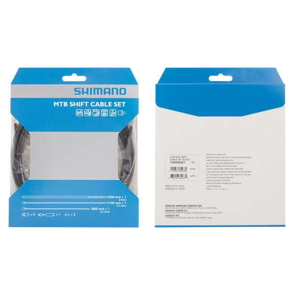 bowdeny+lanka řadící set SH DEORE MTB, černý