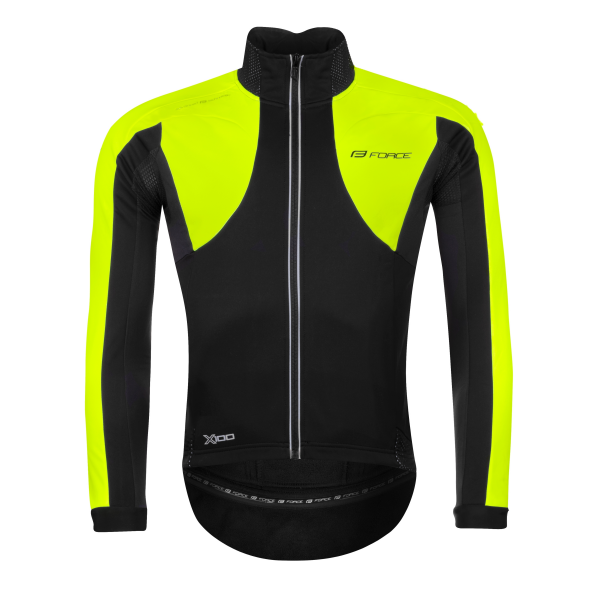 bunda FORCE X100 zimní, černo-fluo M