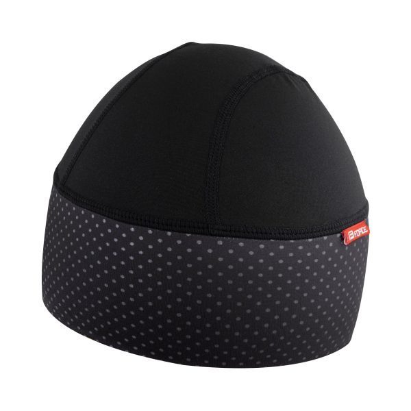 čepice pod přilbu F POINTS zateplená, černá S-M