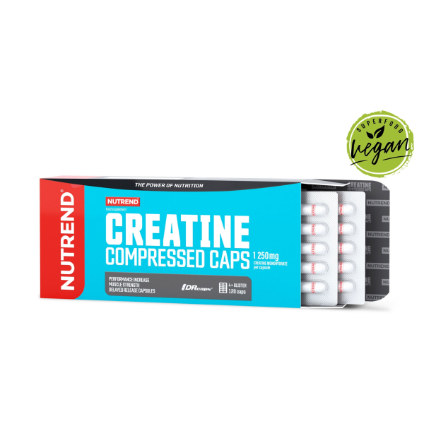 Creatine Compressed Caps, 120 kapslí