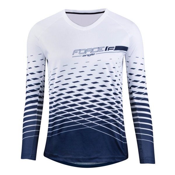 dres F MTB ANGLE LADY dlouhý rukáv, bílo-modrý L