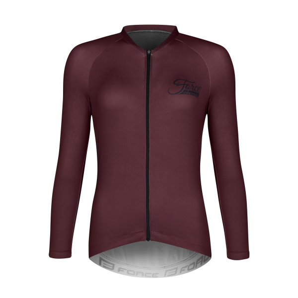 dres FORCE CHARM UNI dlouhý rukáv, bordó M