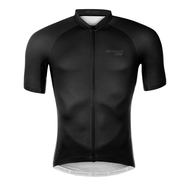 dres FORCE PURE kr. rukáv, černý S