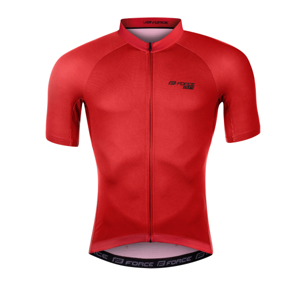 dres FORCE PURE kr. rukáv, červený M
