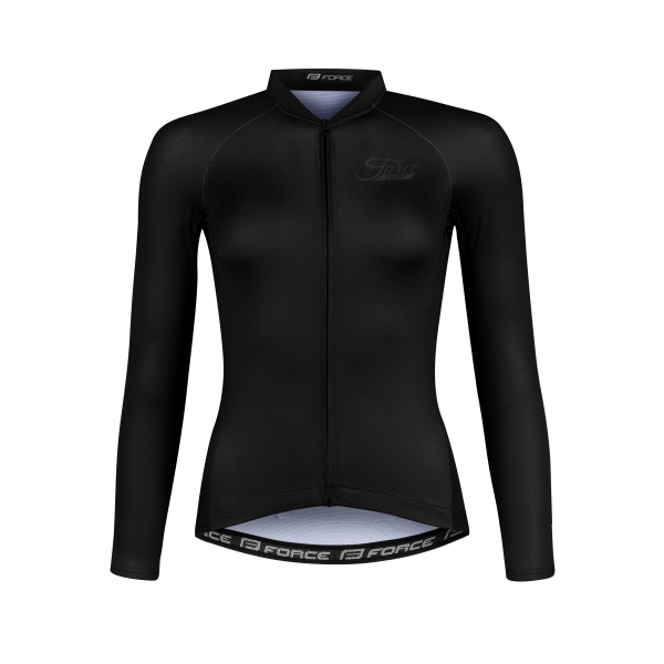 dres FORCE PURE LADY dlouhý rukáv, černý XXL