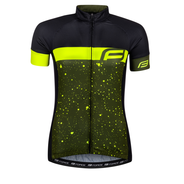 dres FORCE SPRAY LADY kr. rukáv, army-fluo M