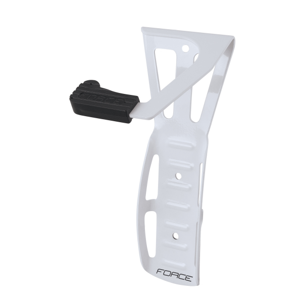 držák kola FORCE na zeď za přední kolo Fe, bílý
