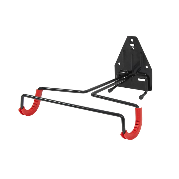 držák kola FORCE na zeď za rám, sklopný Fe, černý