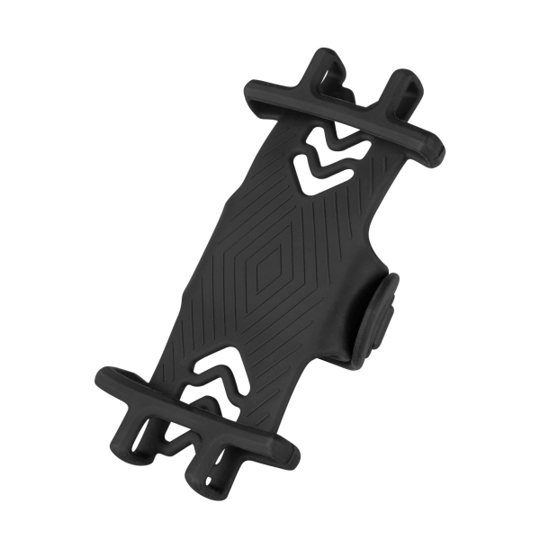 držák telefonu FORCE na představec, silikon černý
