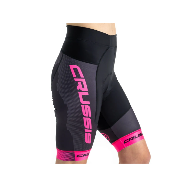 Dámské cyklistické kraťasy CRUSSIS, černá/růžová