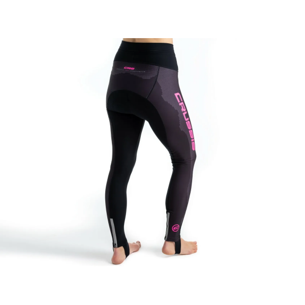 Dámské cyklistické kalhoty CRUSSIS, černá/růžová
