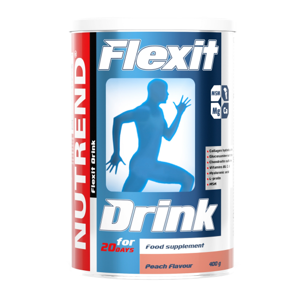 Flexit Drink, dóza, 400 g broskev