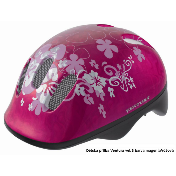 Ventura Dětská přilba VENTURA S (50-57cm) magentaruzova