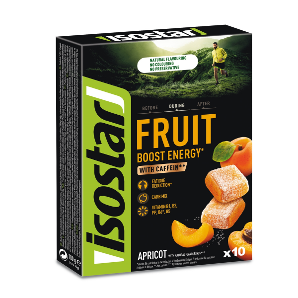 ISOSTAR Energy Fruit Boost, box, 10x10g meruňka