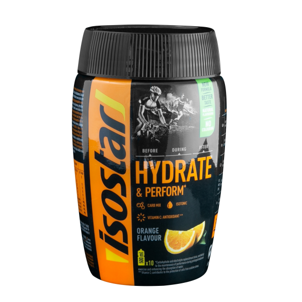 ISOSTAR Hydrate and Perform, dóza, 400 g pomeranč