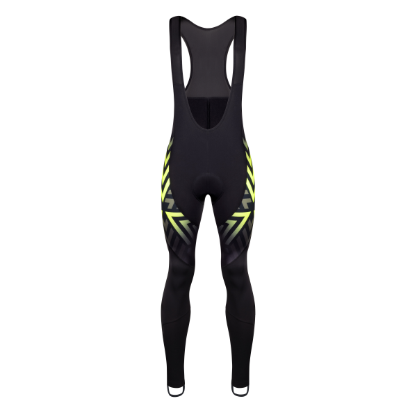 kalhoty F SPIKE se šráky a vložkou, černo-fluo L