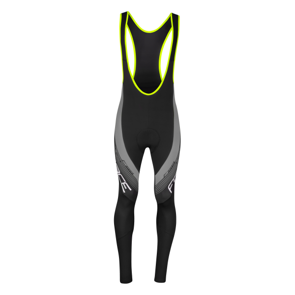 kalhoty FORCE F58 se šráky a vložkou, černo-šedé M