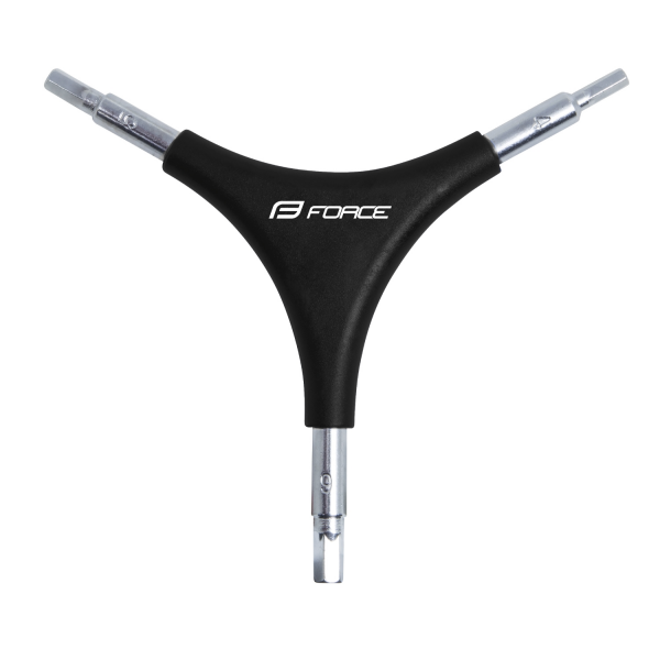 klíč šestihranný FORCE trojstranný 4/ 5/ 6, černý