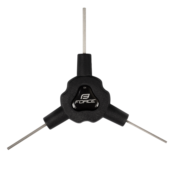 klíč Y šest. FORCE trojstranný 2/ 2,5/ 3 mm, černý