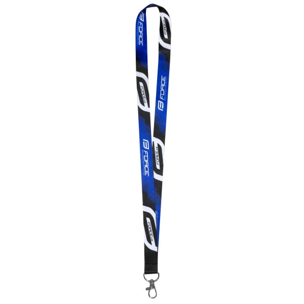 klíčenka FORCE na krk, černo-modrá