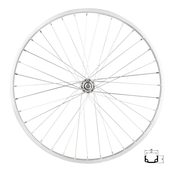 kolo přední RMX 21, 507x21,stříbrné, náboj F80428