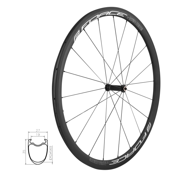 kolo přední siln. FORCE TEAM SP KARBON 33 plášťové