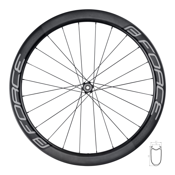 kolo zad.siln. F TEAM SP KARBON DISC SH 50 plášť.