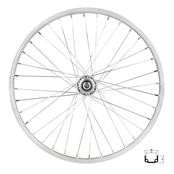kolo zadní RMX 21, 406x21, stříbrné, náboj F80429