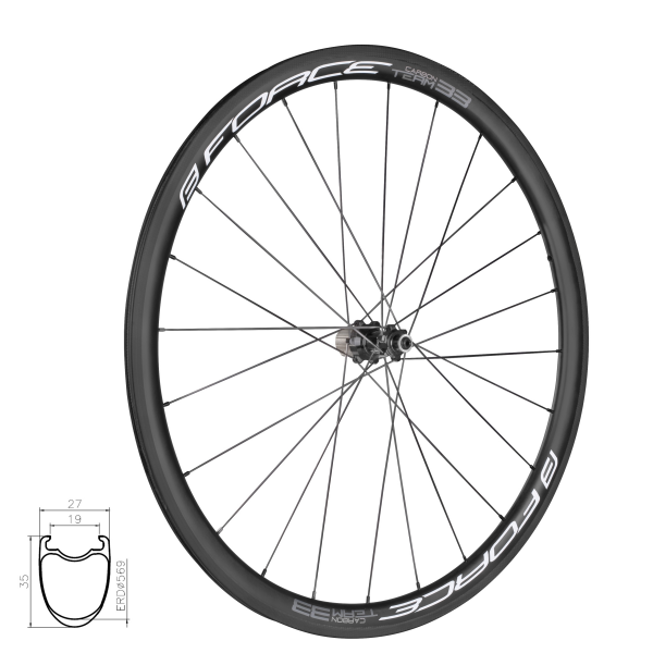 kolo zadní siln. FORCE TEAM SP KARBON 33 plášťové