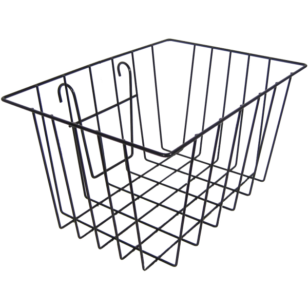 koš FORCE drátěný na řídítka přední samonosný,črn.