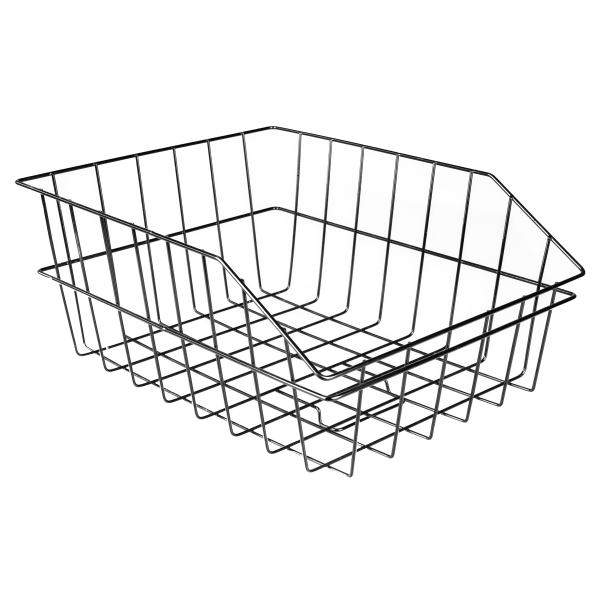 koš FORCE drátěný, na zadní nosič velký-XXL, černý